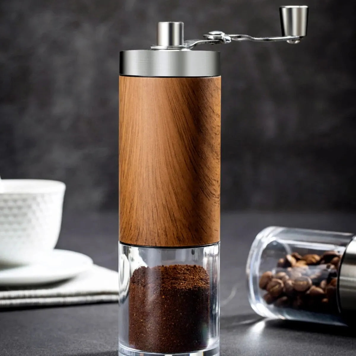 Descubra a Elegância e Praticidade do Moedor de Café e Pimenta em Inox e Madeira da Kitchen&Co