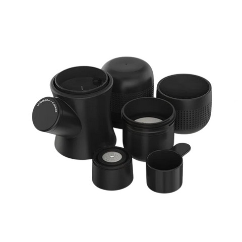 Mini Maquina Espresso Manual, Maquina de Cafe Portatil, Cafeteira Manual de Pressao, Cafeteira Portatil de Aço Inox, Maquina de Cafe para Viagem, Maquina de Espresso para Acampamento, Cafeteira Compacta e Portatil, Maquina de Cafe, Kitchen&Co