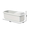 Cozedor de Massas Multifuncional, Recipiente para Cozinhar Macarrão, Cozedor Portátil para Massas, Caixa de Macarrão Prática, Utensílio de Cozinha Compacto, Lava-Louças, Cozinha Funcional Kitchen&Co