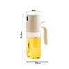 Pulverizador De Azeite, Vidro Borossilicato, Névoa Fina, Dispensador De Óleo, Controle De Gordura, Acessório De Cozinha, Borrifador de Óleo, Spray de Óleo, Pulverizador de Óleo, Borrifador de Azeite, Spray de Azeite, Kitchen&Co
