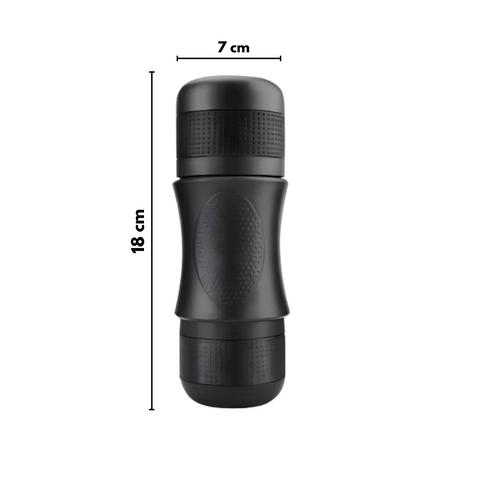 Mini Maquina Espresso Manual, Maquina de Cafe Portatil, Cafeteira Manual de Pressao, Cafeteira Portatil de Aço Inox, Maquina de Cafe para Viagem, Maquina de Espresso para Acampamento, Cafeteira Compacta e Portatil, Maquina de Cafe, Kitchen&Co