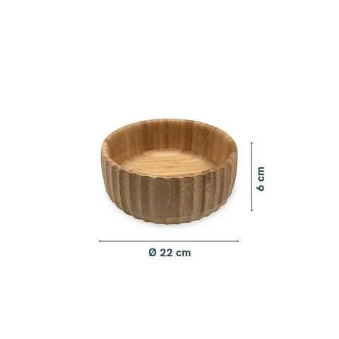 Tigela de Bambu, Bowl de Bambu, Bowl de Madeira, Pote de Madeira, Saladeira de Bambu, Saladeira de Madeira Kitchen&Co
