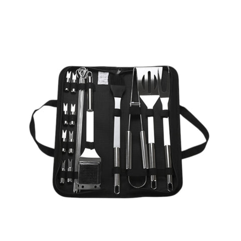Kit Churrasco Inox, Utensílios para Churrasco, Conjunto Churrasco Inox, Acessórios de Churrasco, Ferramentas para Churrasqueiro, Espátula Inox, Garfo Inox, Faca Inox, Pinça Inox, Kit Churrasco com Bolsa, Kit Churrasco Profissional, Kit Churrasco Completo, Kit Churrasco Portátil, Churrasco ao Ar Livre, Acessórios de Grelha