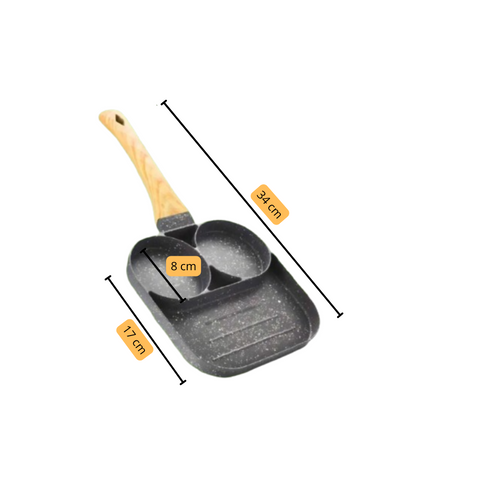 Panela, Panela Aintiaderente, Panela de Cerâmica, Panela Ceramica, Frigideira, Frigideira Antiaderente,  Frigideira de Pedra Frigideira Antiaderente Cerâmica,  Frigideira 3 em 1, Panela 3 em 1, Frigideira 3 Compartimentos Kitchen&Co