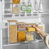 Potes De Armazenamento PET E Bambu, Potes Herméticos, Tamanhos Variáveis, Vedação Hermética, Organização De Cozinha,Seguro Para Alimentos, Porta Temperos, Organizador de Cozinha, Pote de Armazenamento, Recipiente de Armazenamento, Kitchen&Co