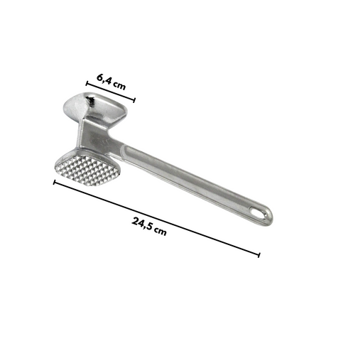Martelo Amaciador de Carnes em Liga de Alumínio com Dupla Face