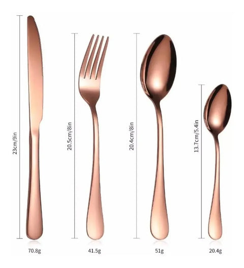 Talheres, Faca, Garfo, Colher de Sopa, Faca de Carne, Talheres Pretos, Faqueiro Preto, Faqueiro Aço Inox, Talheres Inox, Faqueiro Inox, Faqueiro Frutacor, Faqueiro Preto, Faqueiro Rosé Kitchen&Co