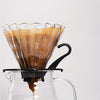 Conjunto de café coado, jarra de vidro borossilicato, coador manual espiral, preparo de café pour over, resistente a altas temperaturas, coador de vidro V-shape, acessório de café premium, jarra de 600ml, utensílios de café elegante Kitchen&Co