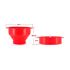 Pipoqueira de Silicone, Pipoqueira para Micro-ondas, Preparo Saudável, Utensílios de Cozinha, Compacto e Retrátil, Pipoca Sem Óleo, Silicone Resistente, Design Dobrável, Balde de Pipoca Pop Vermelha Kitchen&Co