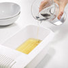 Cozedor de Massas Multifuncional, Recipiente para Cozinhar Macarrão, Cozedor Portátil para Massas, Caixa de Macarrão Prática, Utensílio de Cozinha Compacto, Lava-Louças, Cozinha Funcional Kitchen&Co