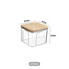 Potes De Armazenamento PET E Bambu, Potes Herméticos, Tamanhos Variáveis, Vedação Hermética, Organização De Cozinha,Seguro Para Alimentos, Porta Temperos, Organizador de Cozinha, Pote de Armazenamento, Recipiente de Armazenamento, Kitchen&Co
