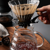 Conjunto Profissional Cafeteria Barista, Kit Barista Completo, Kit para Método V60, Acessorios para Cafe V60, Cafeteira Gooseneck Preta, Moedor Manual de Cafe, Jarra de Vidro Borossilicato, Suporte V60 de Vidro, Filtros de Papel Cafe, Kitchen&Co