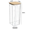 Potes De Armazenamento PET E Bambu, Potes Herméticos, Tamanhos Variáveis, Vedação Hermética, Organização De Cozinha,Seguro Para Alimentos, Porta Temperos, Organizador de Cozinha, Pote de Armazenamento, Recipiente de Armazenamento, Kitchen&Co
