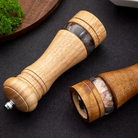 Utensílio De Cozinha, Saleiro, Pimenteiro, Moinho De Cerâmica, Moedor Em Madeira, Moedor De Temperos, Moedor De Sal, Moedor De Madeira, Moedor De Especiarias, Moedor De Cerâmica, Moedor Ajustável, Moedor Acrílico