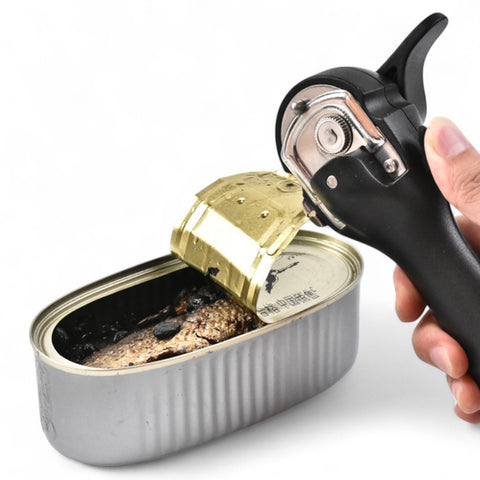 Abridor De Latas Inox Multifuncional, Abridor De Latas Automático, Abridor De Latas Seguro, Abridor De Latas Grande, Abridor De Latas Manual, Abridor De Latas Com Anel, Utensílios De Cozinha, Abridor De Latas Inox, Abridor Ergonômico, Abridor De Latas Fácil De Usar