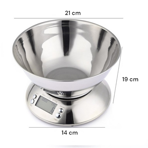 Balança Digital De Cozinha, Balança Para Café, Balança 0.1g, Balança De Precisão, Balança Com Bowl, Balança Inox, Balança Para Confeitaria, Balança Para Temperos, Balança De Ervas, Balança Culinária Profissional
