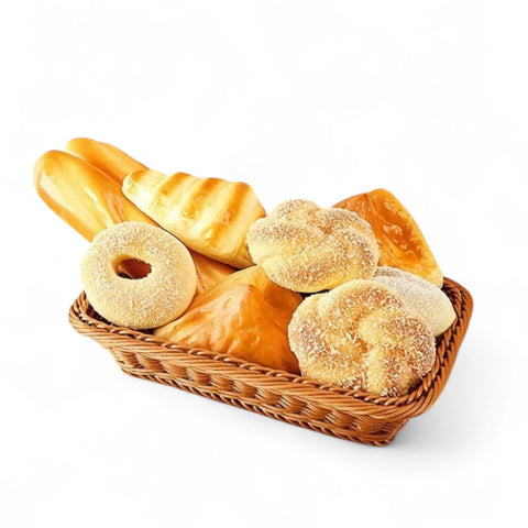 Bandeja Retangular de Vime com Alças