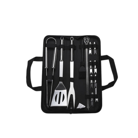 Kit Churrasco Inox, Utensílios para Churrasco, Conjunto Churrasco Inox, Acessórios de Churrasco, Ferramentas para Churrasqueiro, Espátula Inox, Garfo Inox, Faca Inox, Pinça Inox, Kit Churrasco com Bolsa, Kit Churrasco Profissional, Kit Churrasco Completo, Kit Churrasco Portátil, Churrasco ao Ar Livre, Acessórios de Grelha
