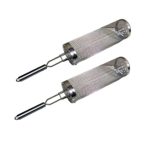 Cilindro de Grelha Inox, Grelhador de Churrasco, Grelha Cilíndrica Giratória, Grelha Inox com Alça, Cesta de Grelhar Legumes, Cilindro para Churrasqueira, Acessório de Churrasco Inox, Basket Grill, Ferramenta para Churrasco, Grelha para Fogueira