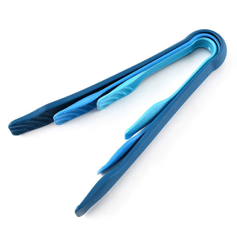 Conjunto de Pinças, Utensílios de Cozinha, Pinças para Churrasco, Pinças de Plástico, Acessórios de Cozinha, Compacto, Resistente ao Calor, Fácil de Limpar Pinça Azul Kitchen&Co