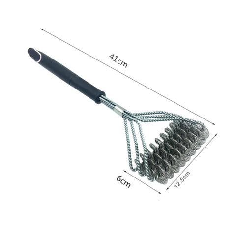 Escova para Churrasqueira, Escova de Aço Inox, Limpeza de Grelha, Acessório de Churrasco, Escova Antiaderente, Escova de Limpeza, Churrasqueira Limpa, Ferramenta para Grelha, Escova Profissional, Limpeza de Churrasqueira