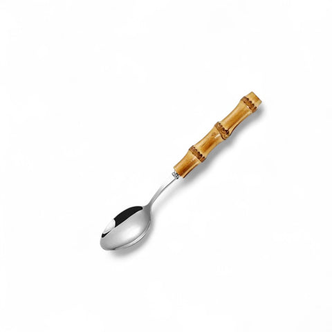 Conjunto de Talheres de Inox e Bambu – 24 Peças