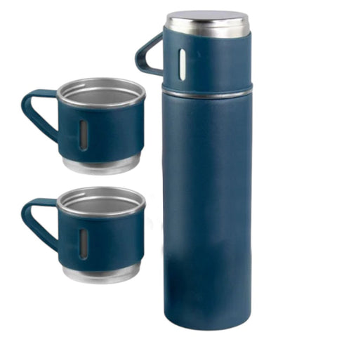 Garrafa Térmica, Garrafa Inox, Térmica 500ml, Garrafa com Xícara, Vacuum Flask, Café, Chá, Bebida Quente, Bebida Fria, Cozinha, Presente