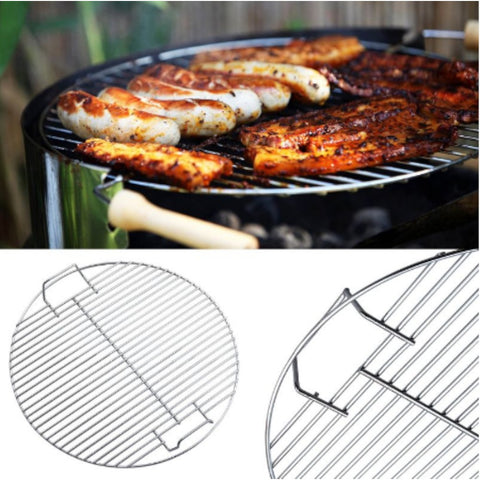 Grelha Redonda, Rede de Grelha para Churrasco, Grelha de Ferro Galvanizado, Grelha Portátil, Acessório para Churrasco, Grelha para Camping, Grelha para Lareira, Utensílios para Churrasco