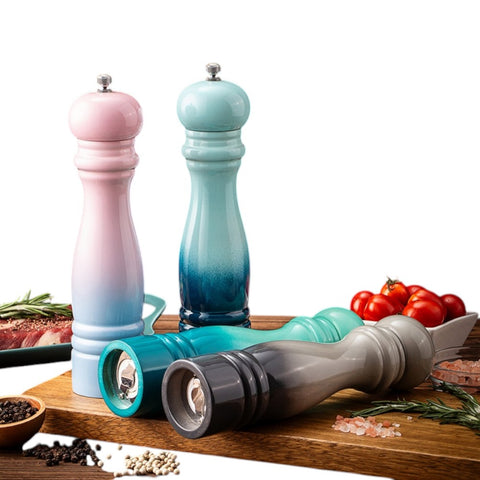 Moedor de Pimenta, Moedor Manual, Moedor de Sal Grosso, Moedor com Núcleo de Cerâmica, Moedor de Madeira, Moedor de Especiarias, Moedor de Pimenta Colorido, Moedor Gourmet, Utensílio para Temperos, Moedor de Pimenta 21,4cm