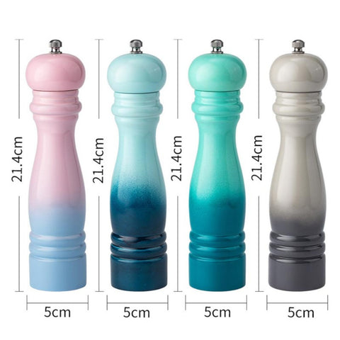Moedor de Pimenta, Moedor Manual, Moedor de Sal Grosso, Moedor com Núcleo de Cerâmica, Moedor de Madeira, Moedor de Especiarias, Moedor de Pimenta Colorido, Moedor Gourmet, Utensílio para Temperos, Moedor de Pimenta 21,4cm