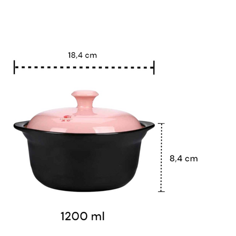 Panela De Cerâmica, Casserole Oriental, Panela Com Tampa Rosa, Panela Para Sopa, Panela Alta Temperatura, Utensílio Coreano, Panela Boca Larga, Panela Resistente Ao Calor, Panela Estilosa, Panela Para Cozidos, Cassarola, Cassarola de Cerâmica, Cassarola Antiarente