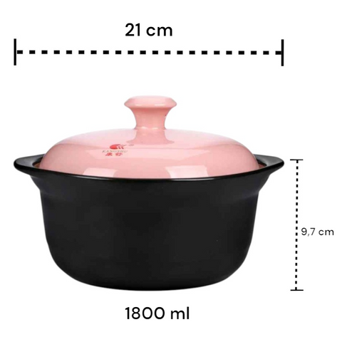 Panela De Cerâmica, Casserole Oriental, Panela Com Tampa Rosa, Panela Para Sopa, Panela Alta Temperatura, Utensílio Coreano, Panela Boca Larga, Panela Resistente Ao Calor, Panela Estilosa, Panela Para Cozidos, Cassarola, Cassarola de Cerâmica, Cassarola Antiarente