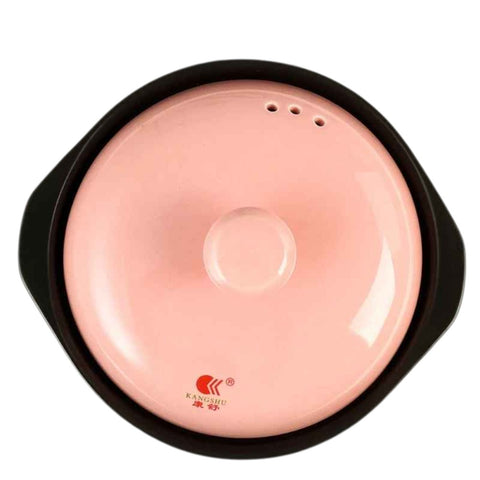 Panela De Cerâmica, Casserole Oriental, Panela Com Tampa Rosa, Panela Para Sopa, Panela Alta Temperatura, Utensílio Coreano, Panela Boca Larga, Panela Resistente Ao Calor, Panela Estilosa, Panela Para Cozidos, Cassarola, Cassarola de Cerâmica, Cassarola Antiarente