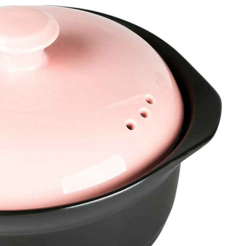 Panela De Cerâmica, Casserole Oriental, Panela Com Tampa Rosa, Panela Para Sopa, Panela Alta Temperatura, Utensílio Coreano, Panela Boca Larga, Panela Resistente Ao Calor, Panela Estilosa, Panela Para Cozidos, Cassarola, Cassarola de Cerâmica, Cassarola Antiarente