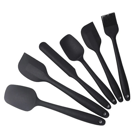 41149256630377Conjunto Espátulas de Silicone preta - Kitchen & Co