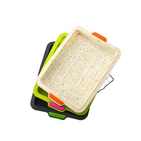 Assadeira de silicone colorida antiaderente - kitchen & Co