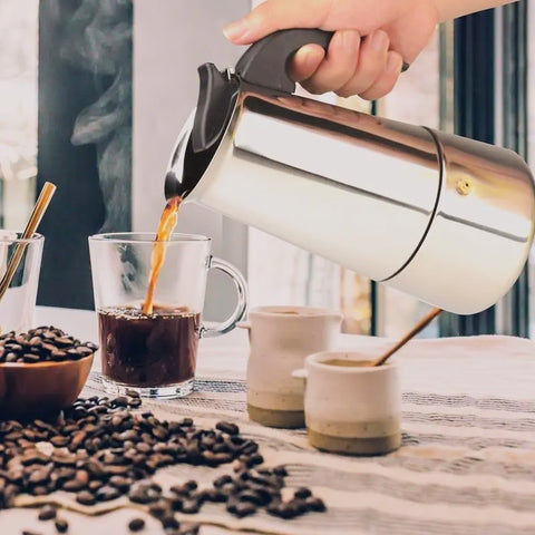 Cafeteira espresso Italiana inox - kitchen & Co.