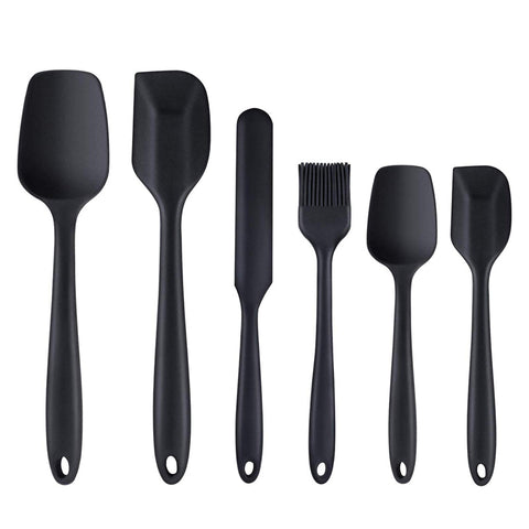 Conjunto Espátulas de Silicone preta - Kitchen & Co